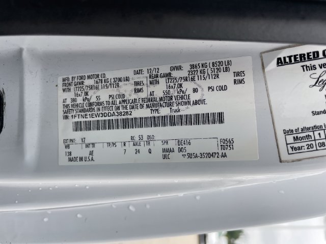 Used 2013 Ford E-150 and Econoline 150 w/ Commercial Cargo Van Pkg RWD image 18