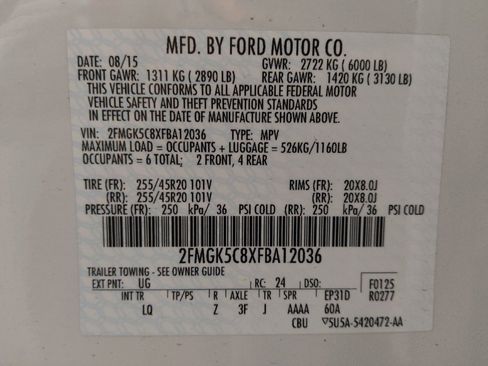 Used 2015 Ford Flex SEL w/ Equipment Group 202A image 33