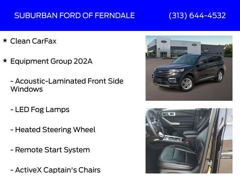 Used 2021 Ford Explorer XLT w/ Equipment Group 202A image 4