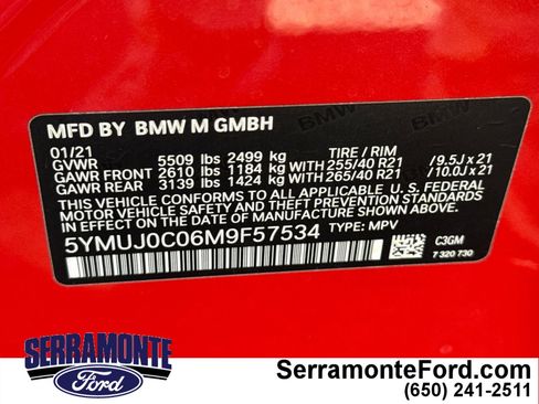 Used 2021 BMW X4 M w/ Competition Package image 31