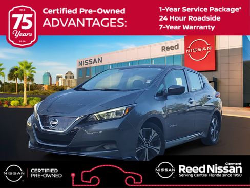 Certified 2019 Nissan Leaf SV Plus w/ SV Plus Technology Package image 1