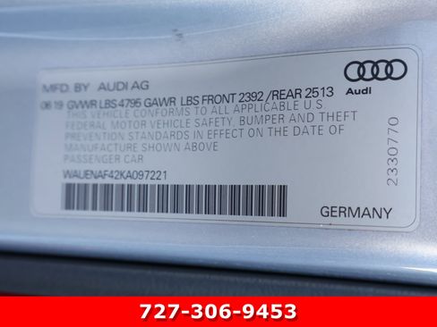 Used 2019 Audi A4 2.0T Premium Plus w/ Premium Plus Package image 32