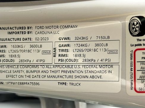 Used 2023 Ford F150 XLT w/ Equipment Group 302A High AWD/4WD image 34