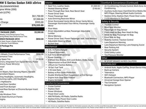 Used 2021 BMW 540i xDrive w/ M Sport Package image 6