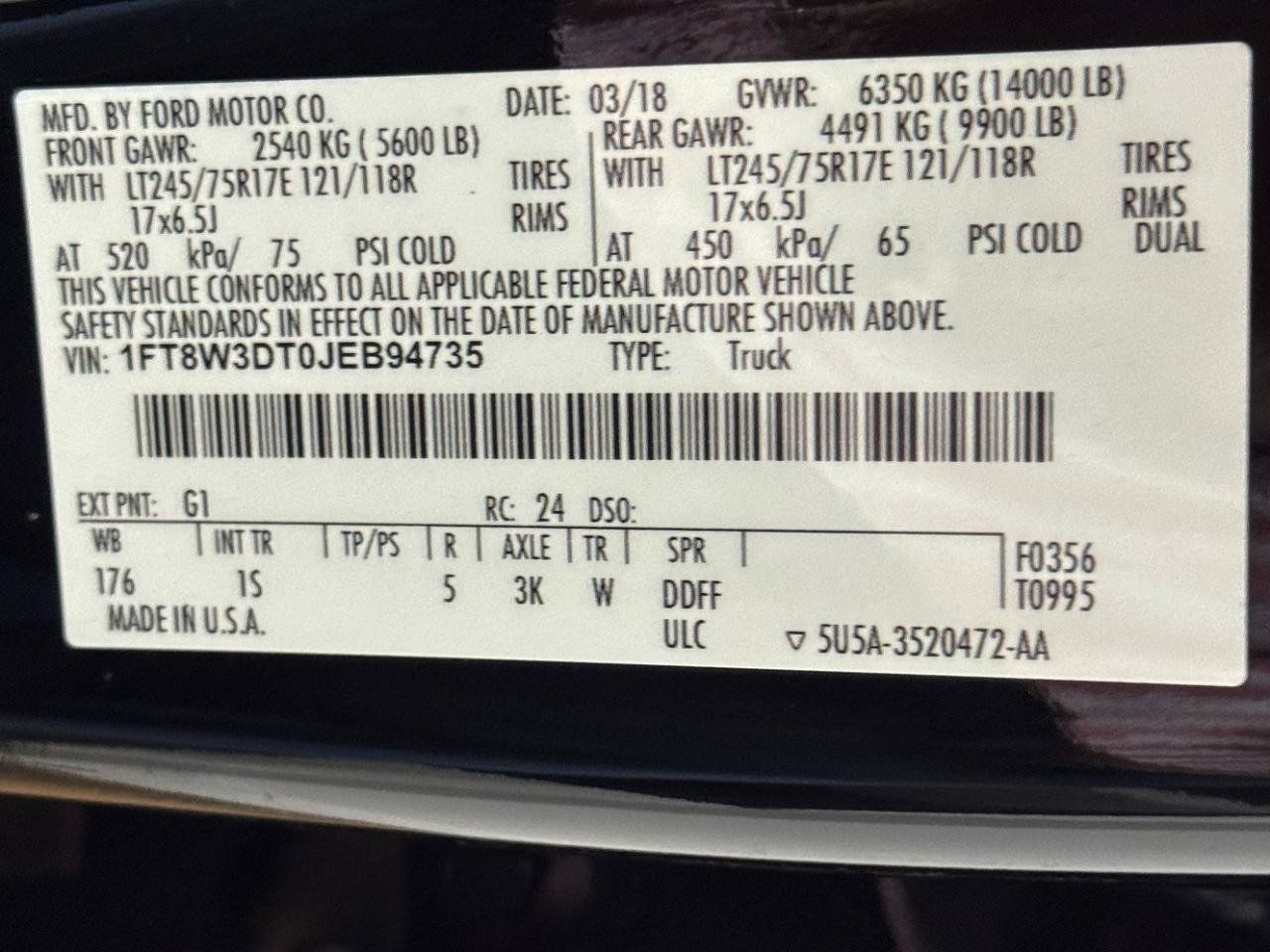 Used 2018 Ford F350 XL w/ STX Appearance Package AWD/4WD image 29