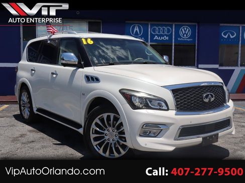 Used 2016 INFINITI QX80 4WD w/ Deluxe Technology Package image 1