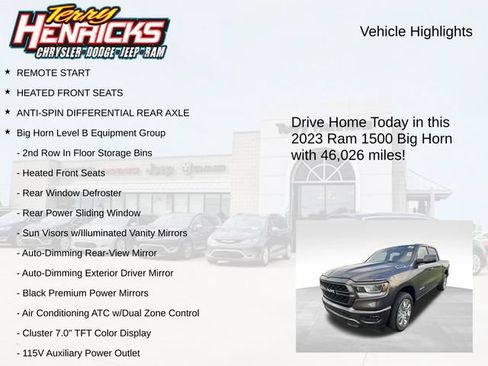 Used 2023 RAM 1500 Big Horn AWD/4WD image 4