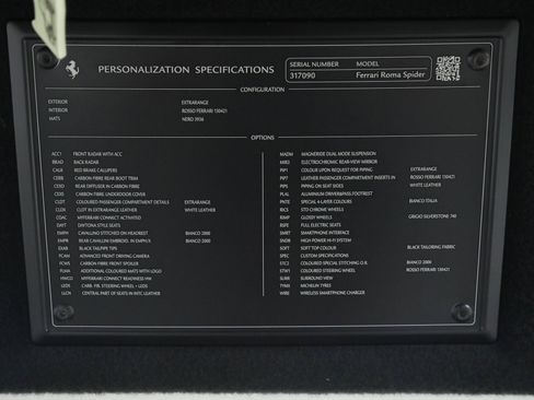 Certified 2025 Ferrari Roma Spider RWD image 37