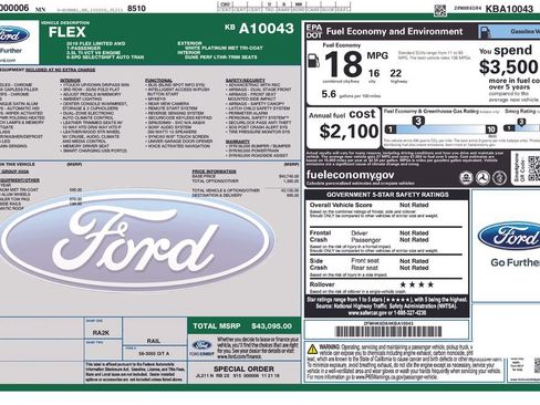 Used 2019 Ford Flex Limited w/ Class III Trailer Tow Package image 27