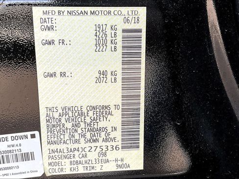 Used 2018 Nissan Altima 2.5 SR w/ SR Midnight Edition FWD image 32