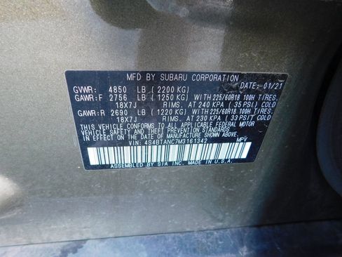 Used 2021 Subaru Outback Limited AWD/4WD image 9