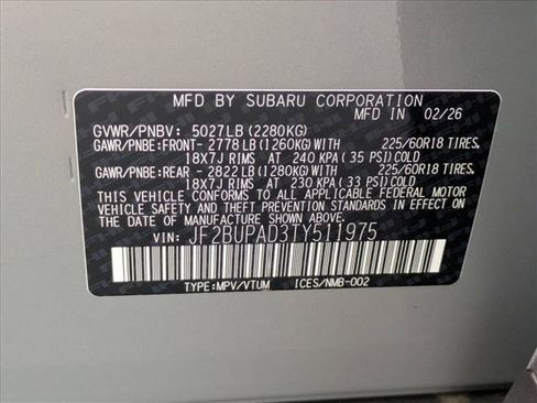 New 2026 Subaru Outback Premium AWD/4WD image 19
