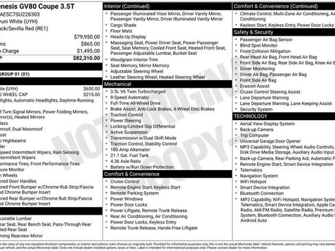Certified 2025 Genesis GV80 3.5T AWD/4WD image 24