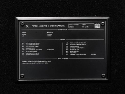 Certified 2016 Ferrari 488 Spider RWD image 22