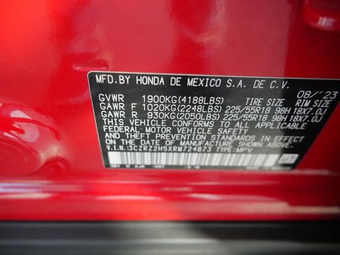 Certified 2024 Honda HR-V Sport image 17