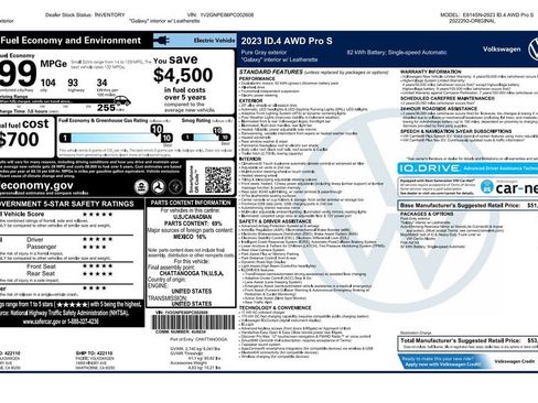 Used 2023 Volkswagen ID.4 Pro S AWD/4WD image 4