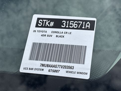 Used 2026 Toyota Corolla Cross LE w/ Moonroof Package FWD image 31