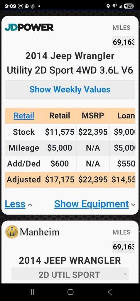 Used 2014 Jeep Wrangler Sport w/ Quick Order Package 24S AWD/4WD image 36