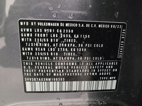 Used 2022 Volkswagen Tiguan SE image 33