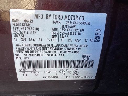 Used 2022 Ford Explorer XLT w/ Equipment Group 202A AWD/4WD image 37