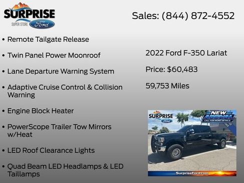 Used 2022 Ford F350 Lariat w/ Lariat Ultimate Package AWD/4WD image 27