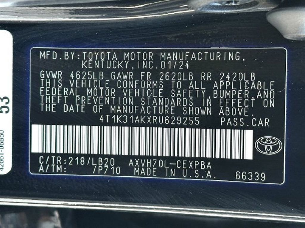 Certified 2024 Toyota Camry XSE w/ Navigation Package FWD image 31