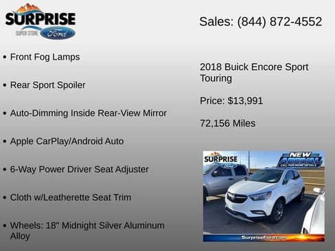 Used 2018 Buick Encore Sport Touring FWD image 15