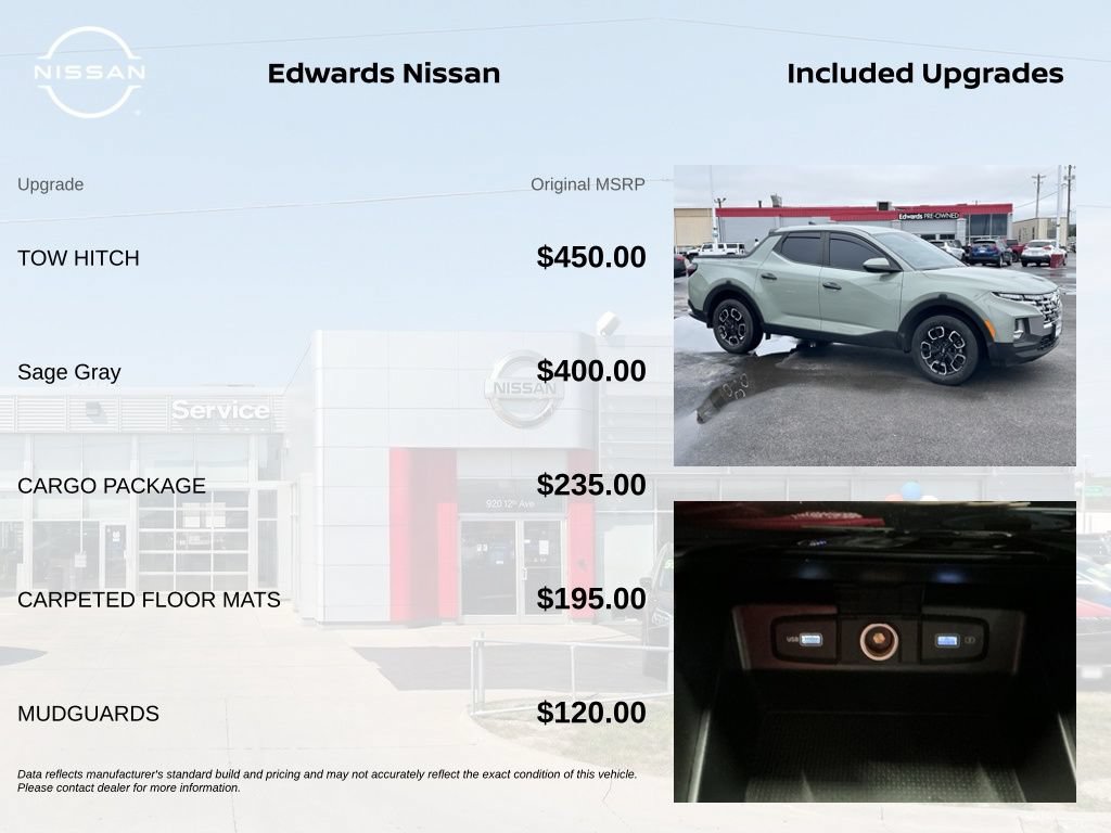 Used 2022 Hyundai Santa Cruz SEL w/ Cargo Package AWD/4WD image 7