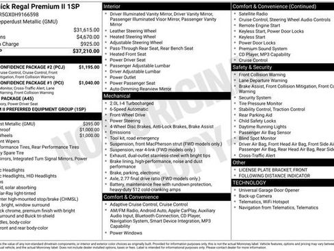 Used 2017 Buick Regal Premium w/ Driver Confidence Package #2 image 3