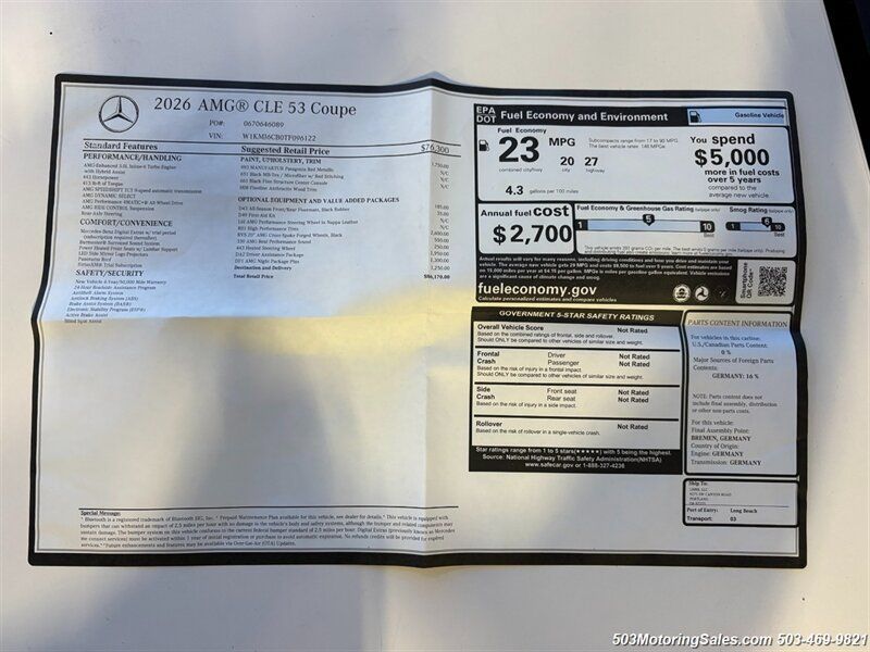 Used 2026 Mercedes-Benz CLE 53 AMG 4MATIC Coupe image 4