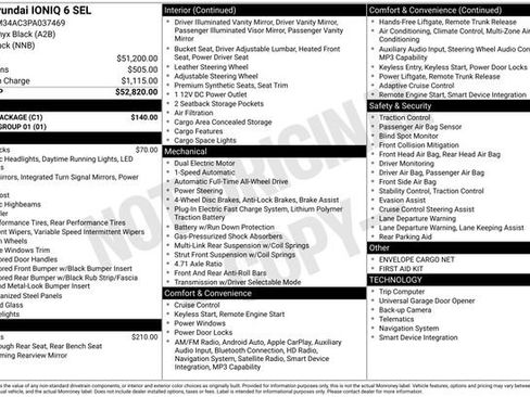 Used 2023 Hyundai Ioniq 6 SEL w/ Cargo Package AWD/4WD image 16