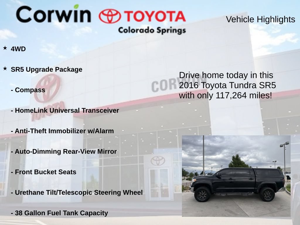 Used 2016 Toyota Tundra SR5 w/ SR5 Upgrade Package AWD/4WD image 7