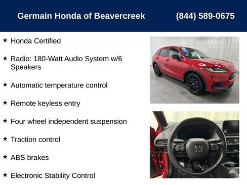 Certified 2025 Honda HR-V Sport image 5