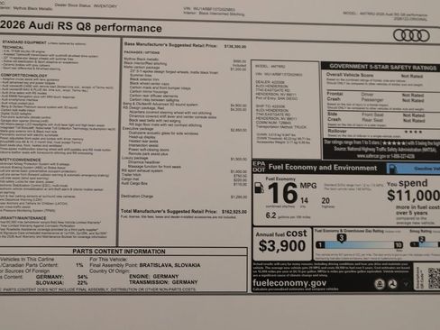 New 2026 Audi RS Q8 performance AWD/4WD image 39