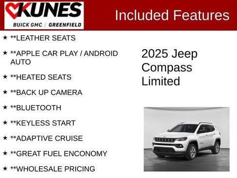 Used 2025 Jeep Compass Limited AWD/4WD image 2
