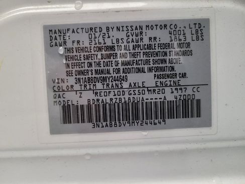Used 2021 Nissan Sentra SR FWD image 33