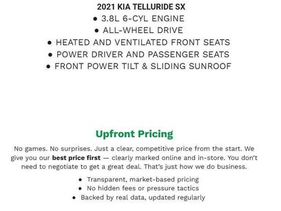 Used 2021 Kia Telluride SX w/ SX Prestige Package