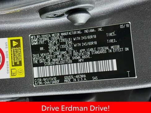 Certified 2018 Toyota Highlander Plus AWD/4WD image 32