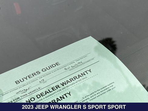 Used 2023 Jeep Wrangler Sport AWD/4WD image 2