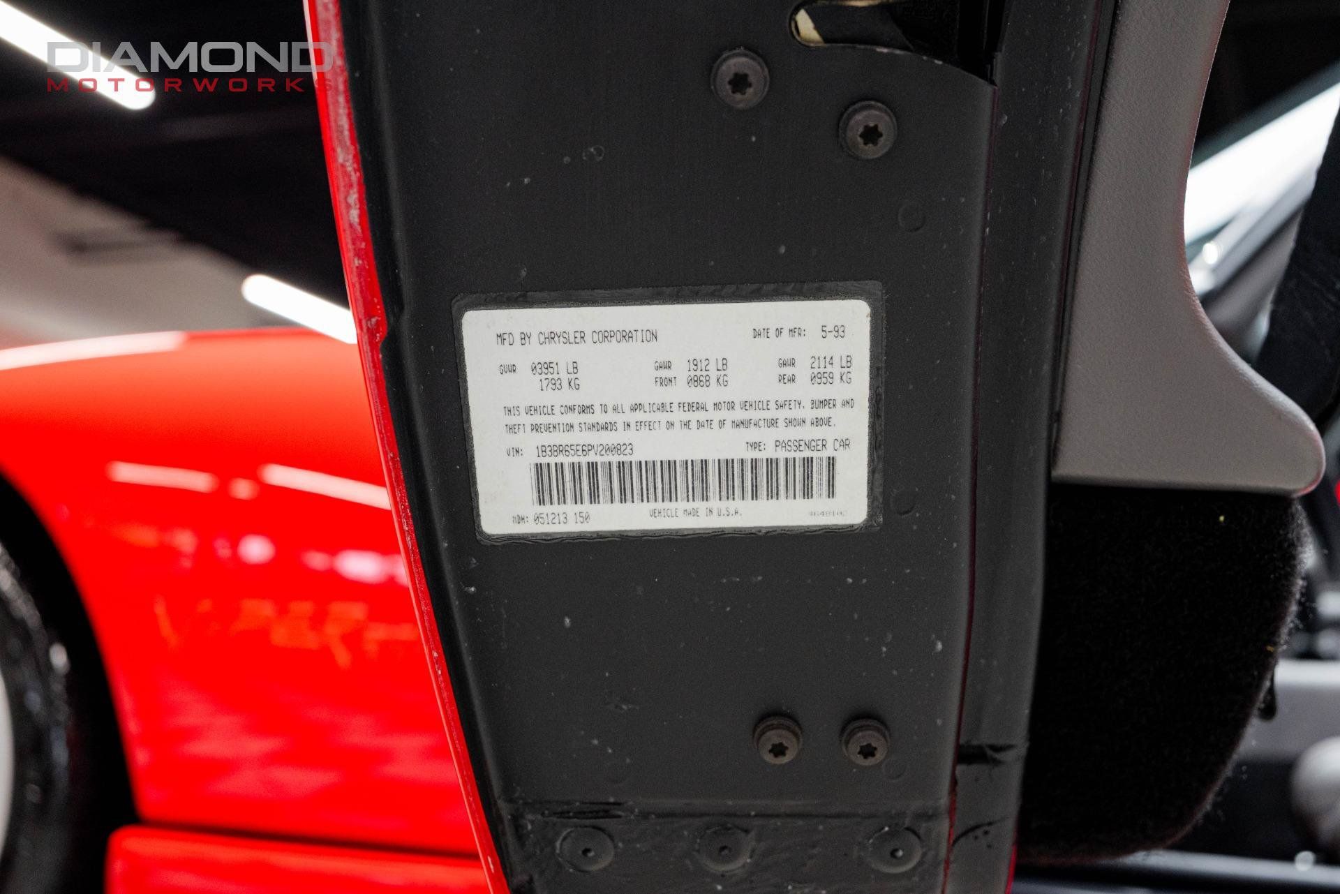 Used 1993 Dodge Viper RT/10 RWD image 81