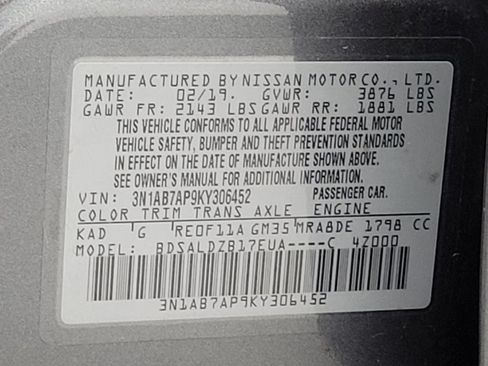 Used 2019 Nissan Sentra SV FWD image 33