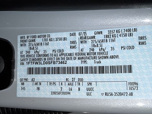 Used 2025 Ford F150 XLT w/ Equipment Group 302A MID AWD/4WD image 25