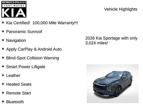 Certified 2026 Kia Sportage SX FWD image 7