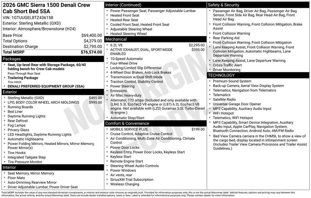 New 2026 GMC Sierra 1500 Denali AWD/4WD image 4