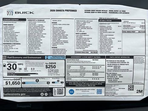 New 2026 Buick Envista Preferred w/ Convenience I Package image 21