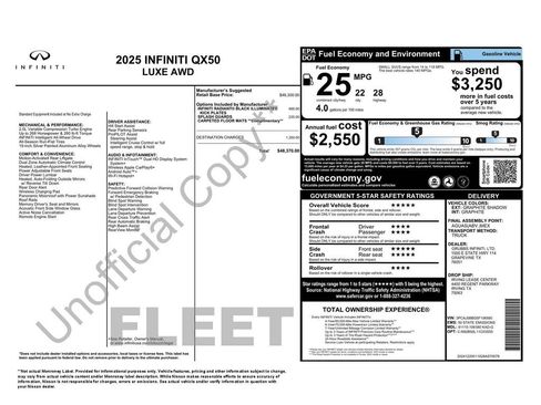 Used 2025 INFINITI QX50 Luxe AWD/4WD image 2