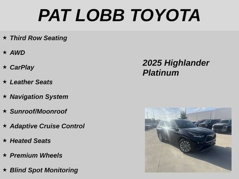 Used 2025 Toyota Highlander Platinum AWD/4WD image 12