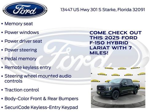 New 2025 Ford F150 Lariat w/ Equipment Group 501A Mid image 30