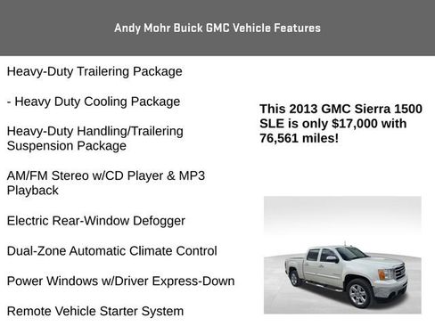 Used 2013 GMC Sierra 1500 SLE w/ Power Tech Package image 16