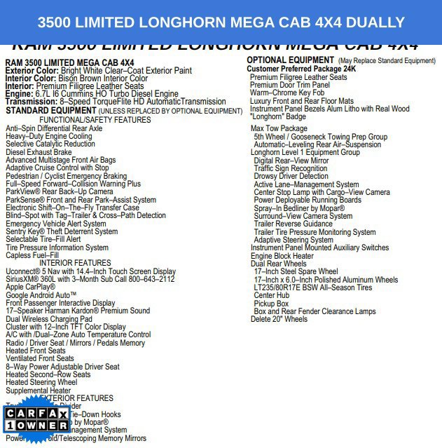 Used 2025 RAM 3500 Longhorn AWD/4WD image 2